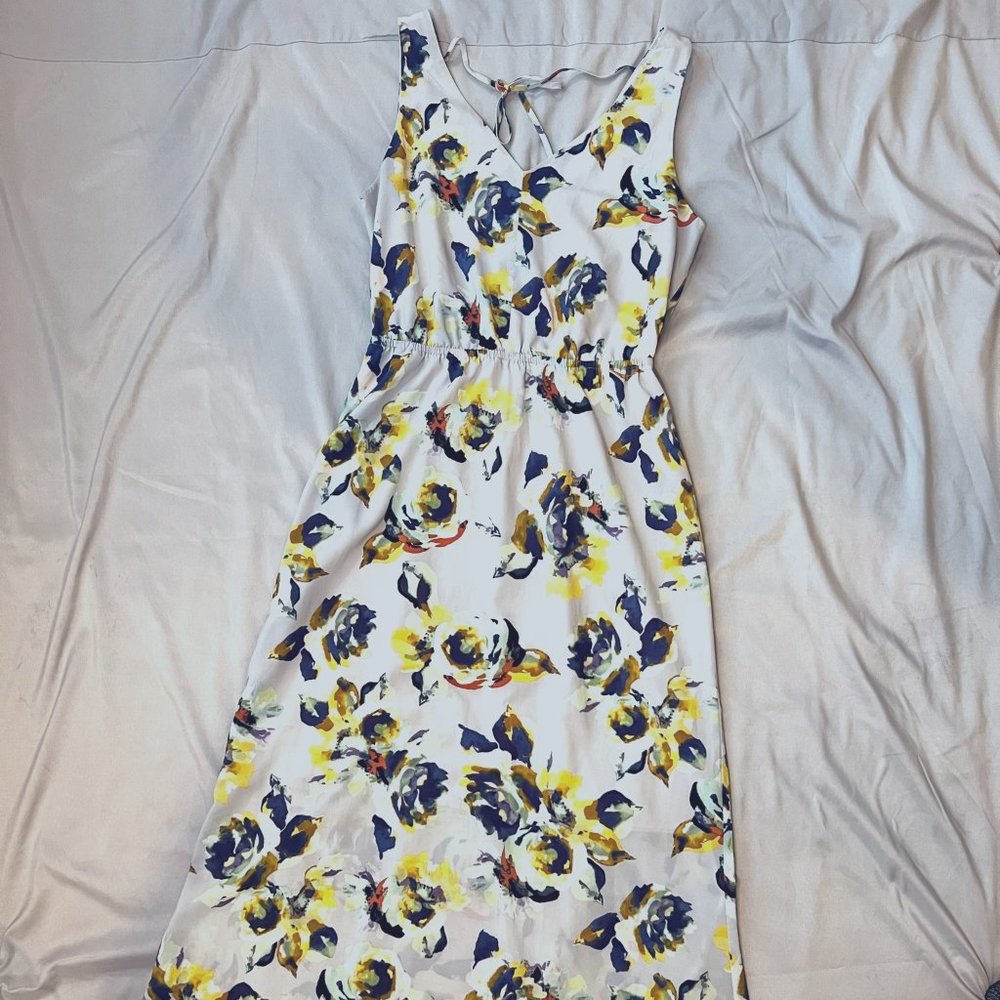 VGUC The Limited Light Blue Floral Maxi Dress Size M